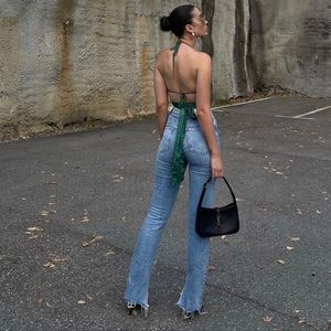 COPY - - Zara high waisted straight split jeans